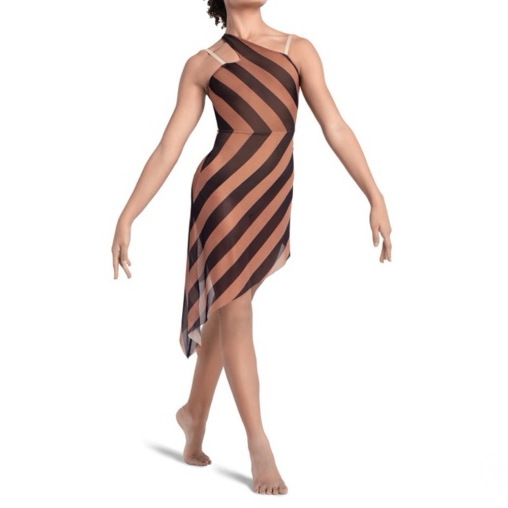 Tenth House (10th) Abyss Striped Asymmetrical Dress/Costume
